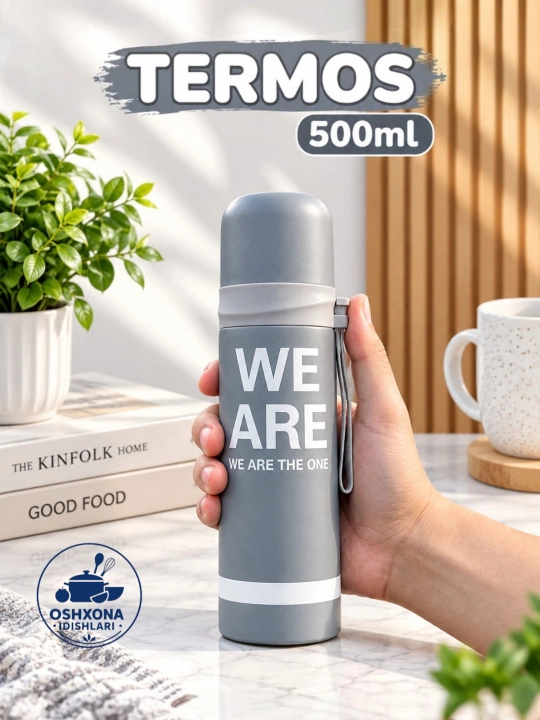 Termos 0,5 l, vacuum termos, issiq va sovuq saqlaydigan termos, vakuum termiz
