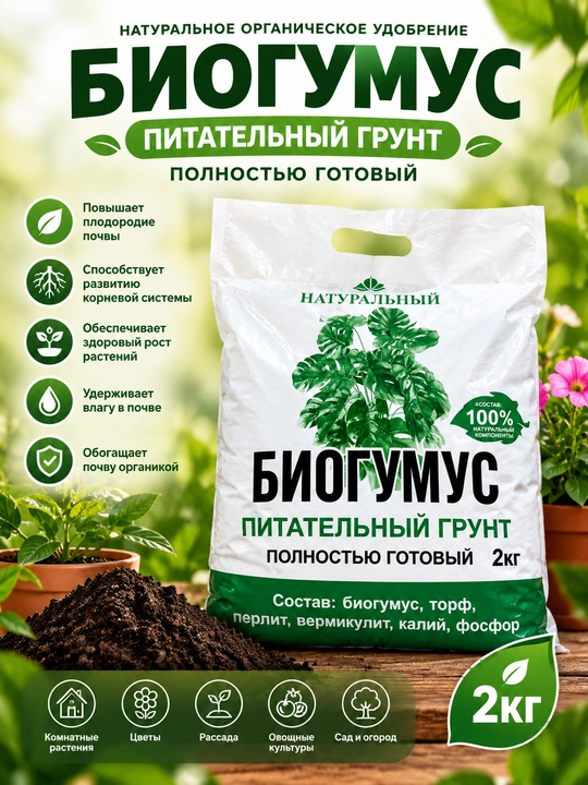 Биогомус-питательный грунт  - 