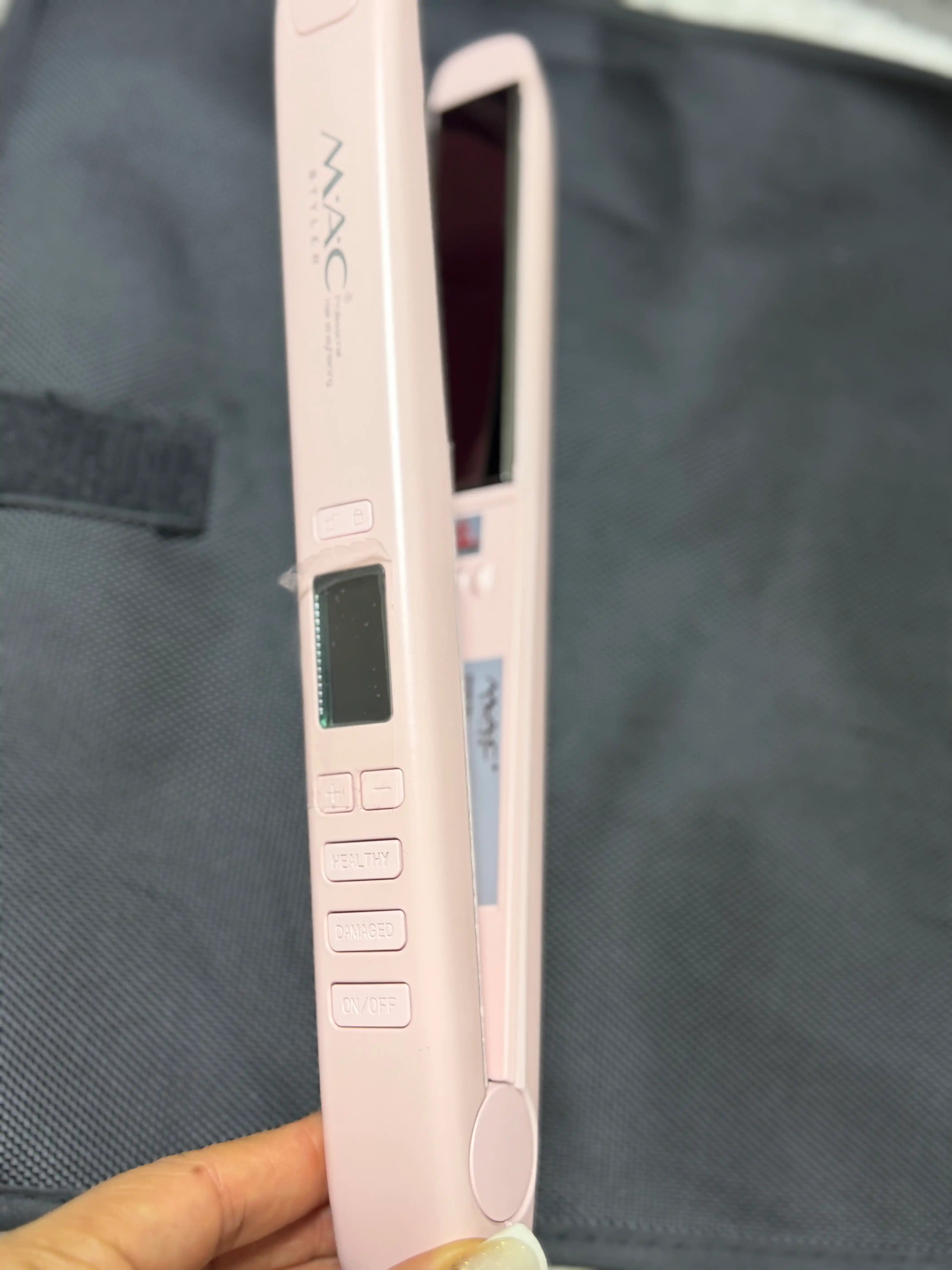 Professional TITAN-CERAMIC  soch tekislovchi dazmol MAC Styler MC-2021, LCD displeyli