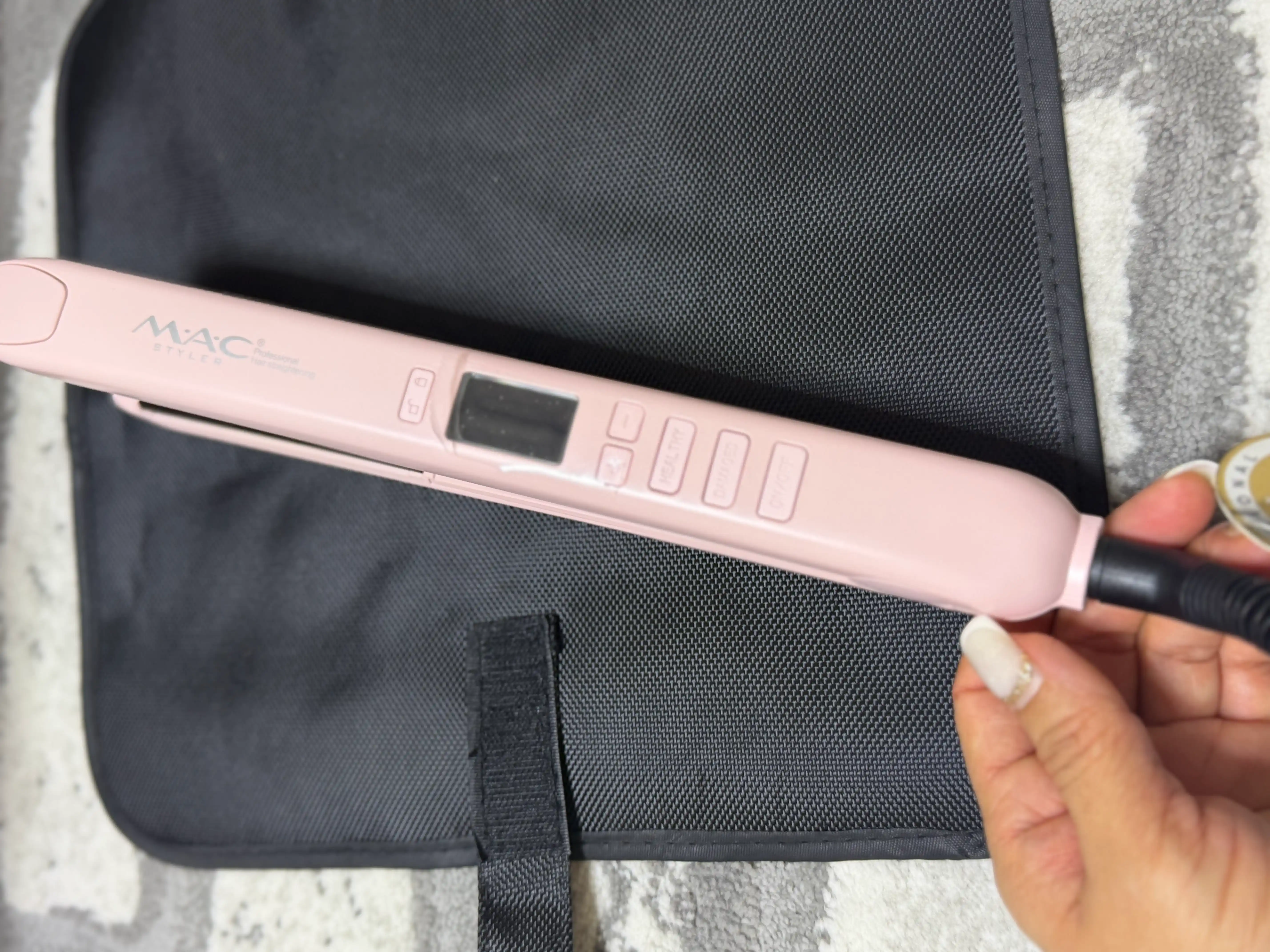 Professional TITAN-CERAMIC  soch tekislovchi dazmol MAC Styler MC-2021, LCD displeyli