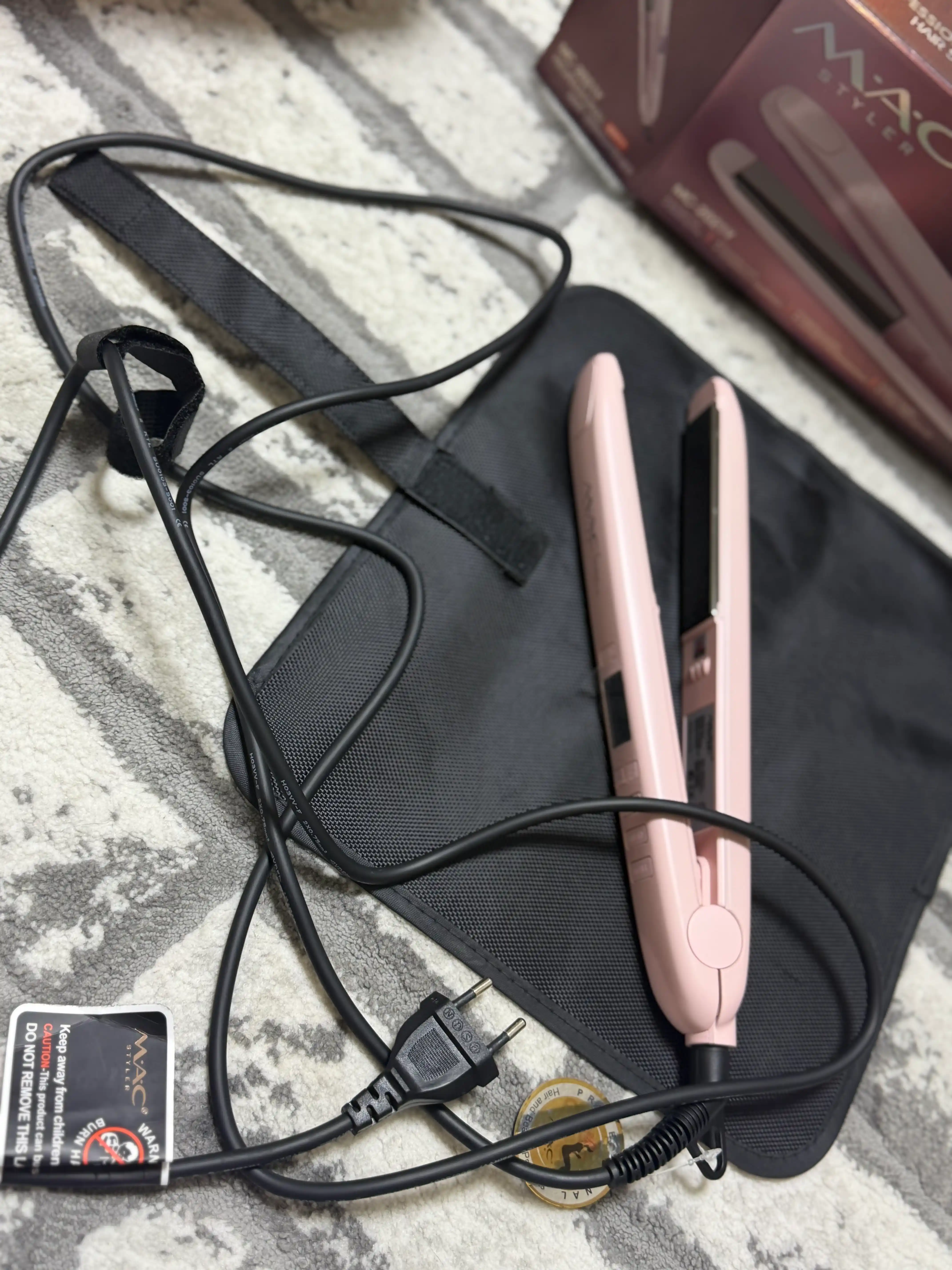 Professional TITAN-CERAMIC  soch tekislovchi dazmol MAC Styler MC-2021, LCD displeyli