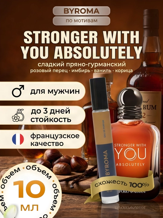 Stronger With You Absolutely asosidagi erkaklar parfyumeri, 10 ml, chidamli atir - 