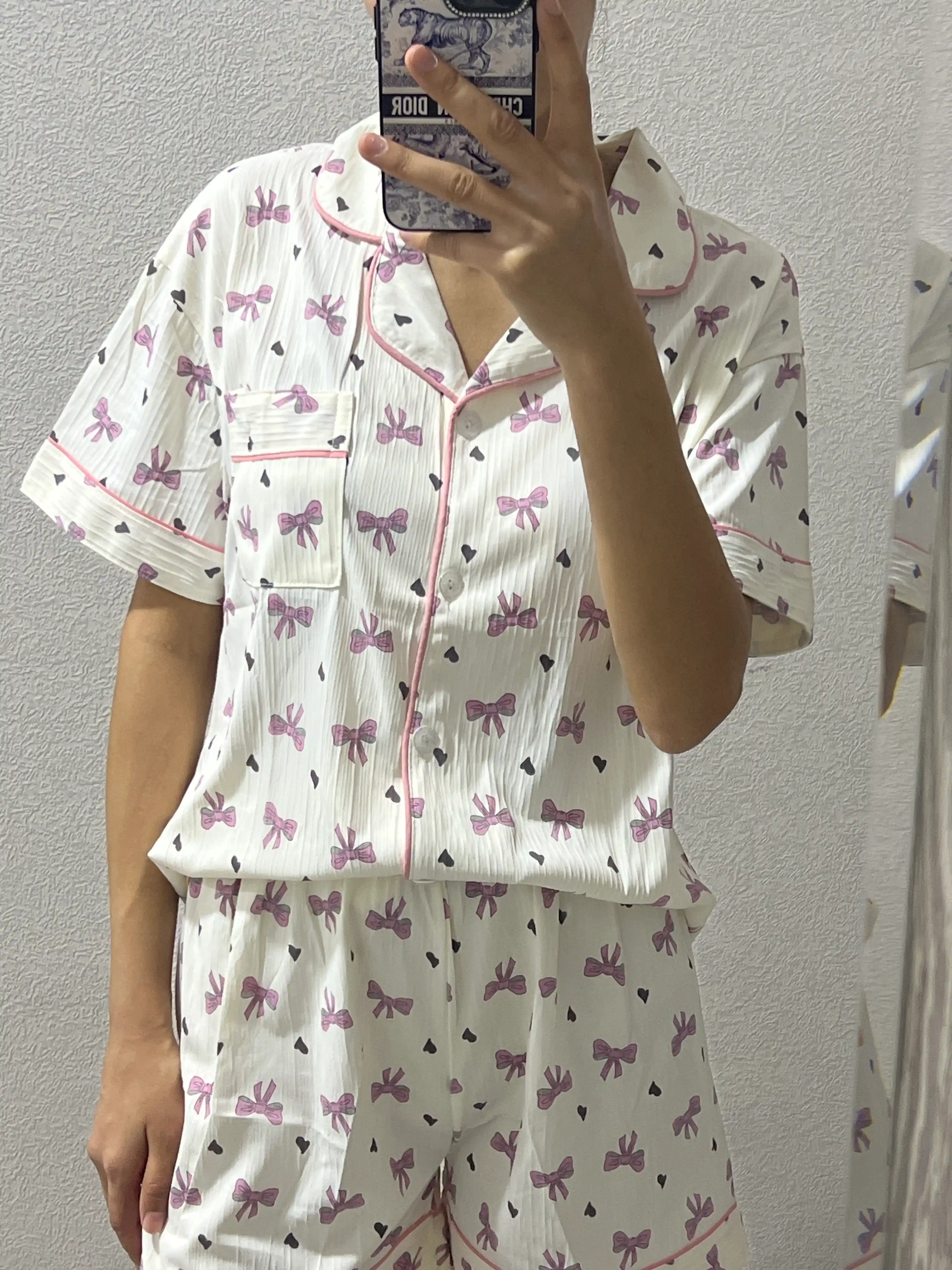 Pijama ayollar uchun 3 tasi 1 da, shim va shortikli komplekt troykalar, ayollar pijamasi