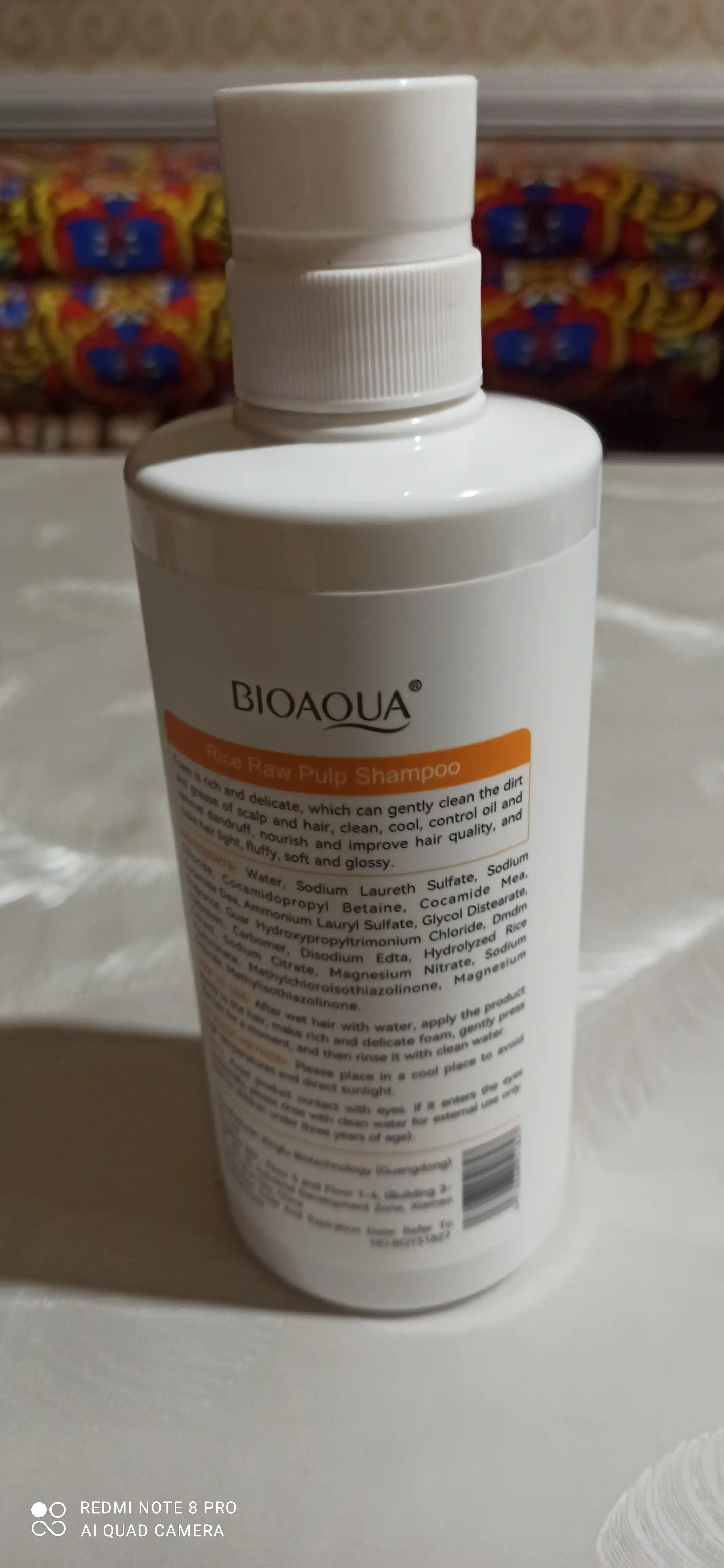 Шампунь для волос Bioaqua, с экстрактом риса, 500 мл укрепляет, увлажняет, блеск, мягкость
