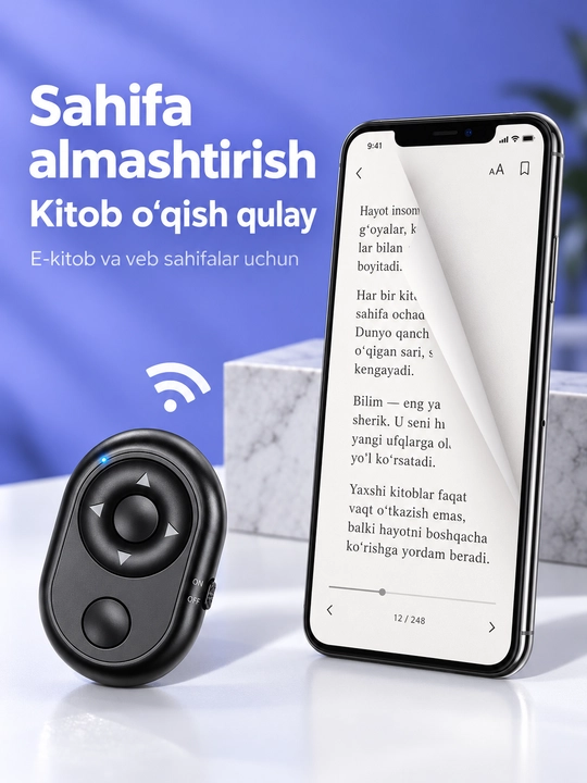 Bluetooth-пульт для телефона K1 для селфи-фото-видео и удаленного управления страницами
