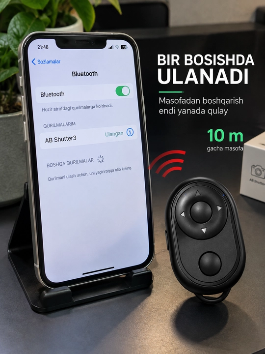Bluetooth-пульт для телефона K1 для селфи-фото-видео и удаленного управления страницами