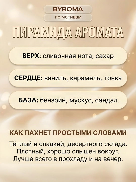 Sweet Vanilla unisex parfyumi 10 ml, chidamli atir, parfyumeriya suvi