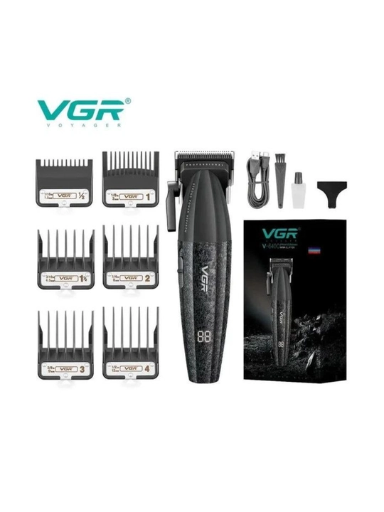 Машинка для стрижки VGR V-640C, 2500 мАч, 9000 об/мин, USB-зарядка