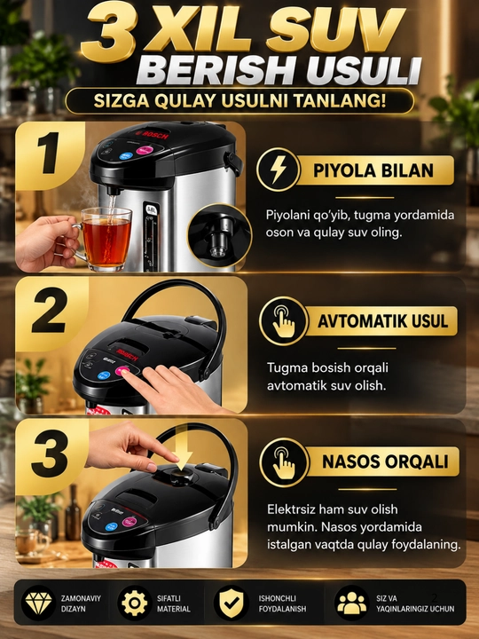 Термопот 6.8 L termopot  tefal termoz  termopot elektr choynak termos