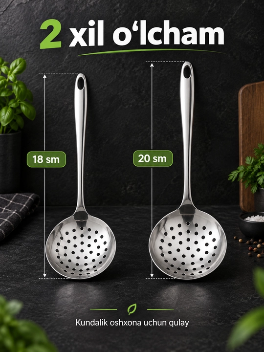 Шумовка металлическая кухонная, Дуршлаг из нержавеющей стали