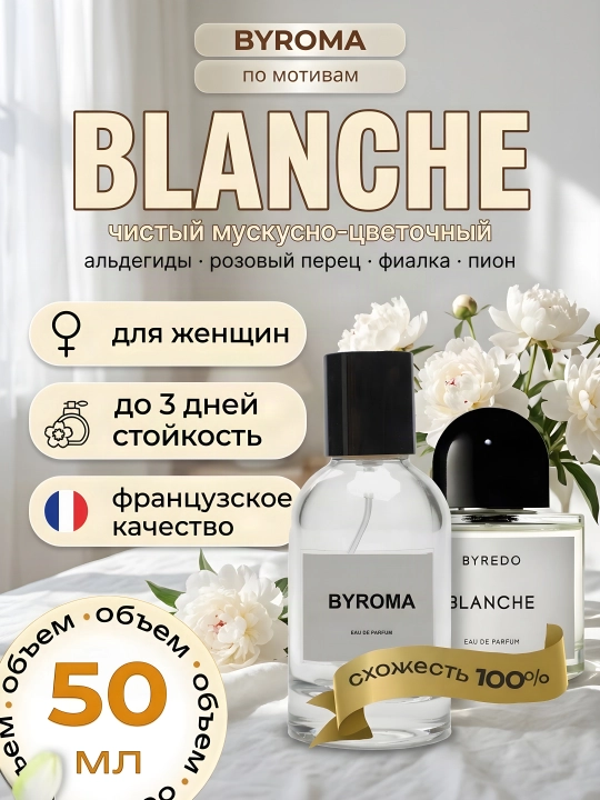 Парфюм женский по мотивам Blanche 50 мл, стойкие духи, парфюмерная вода - 