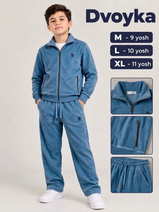 O‘g‘il bolalar uchun sport to‘plami - kuz-bahor mavsumi, o‘lchamlari M-L-XL - 