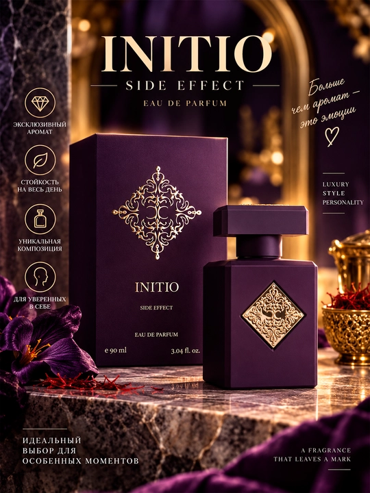 Initio Side Effect Eau de Parfum — парфюмерная вода для мужчин и женщин, 90 мл