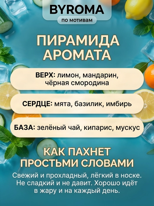 Парфюм унисекс по мотивам Pacific Chill 50 мл, стойкие духи, парфюмерная вода