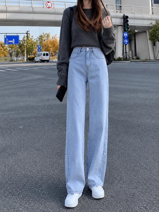 Ayollar uchun baland belli mom jinsilari— turli rangdagi denim shimlar, jinsi shimlar