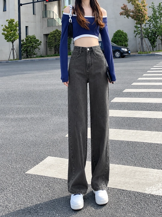 Ayollar uchun baland belli mom jinsilari— turli rangdagi denim shimlar, jinsi shimlar