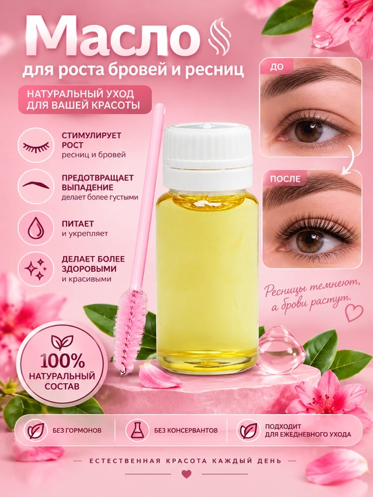 Qosh va kipriklarni maksimal darajada o‘stirish uchun namlantiruvchi moy va gel