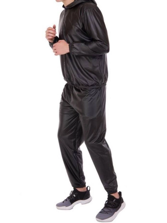 Kapyushonli vazn tushirish kostyumi — intensiv mashg‘ulotlar uchun sport kostyumi, L–5XL