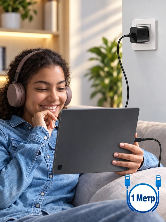 Samsung 25W/45W PD zaryadlovchi adapter, USB Type-C, Type-C–Type-C 3A/5A kabel bilan