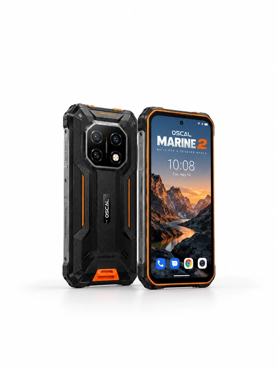 MARINE 2 smartfoni, 6,56 dyuymli HD+ ekran, 18/256 GB, 120 Gts, 11000 mA·soat batareya