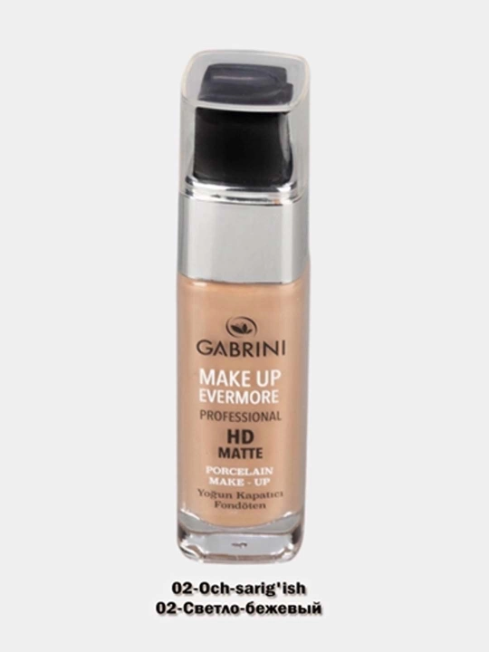 Gabrini matlovchi tonal kremi, HD Matte Make up Evermore foundation, 30 ml