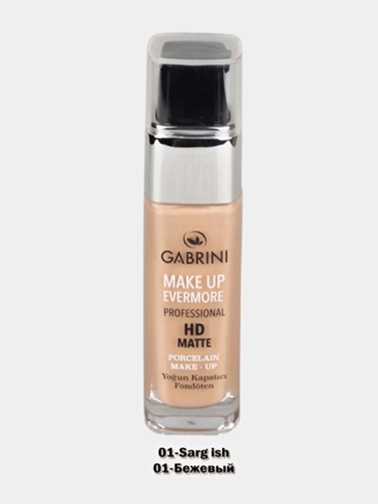 Gabrini matlovchi tonal kremi, HD Matte Make up Evermore foundation, 30 ml