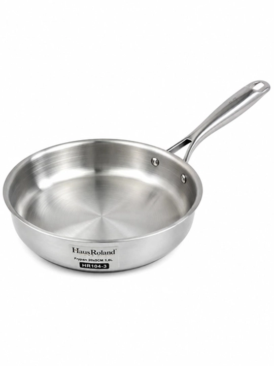 Сковорода HausRoland HR104-3 из нержавеющей стали, 20×5 см, 1,6 л
