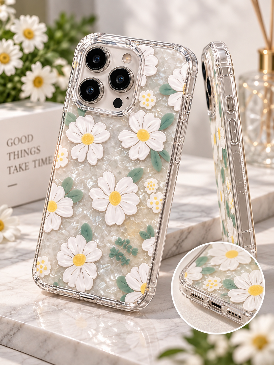 IPhone modellari uchun issiqqa chidamli shishali chexollar