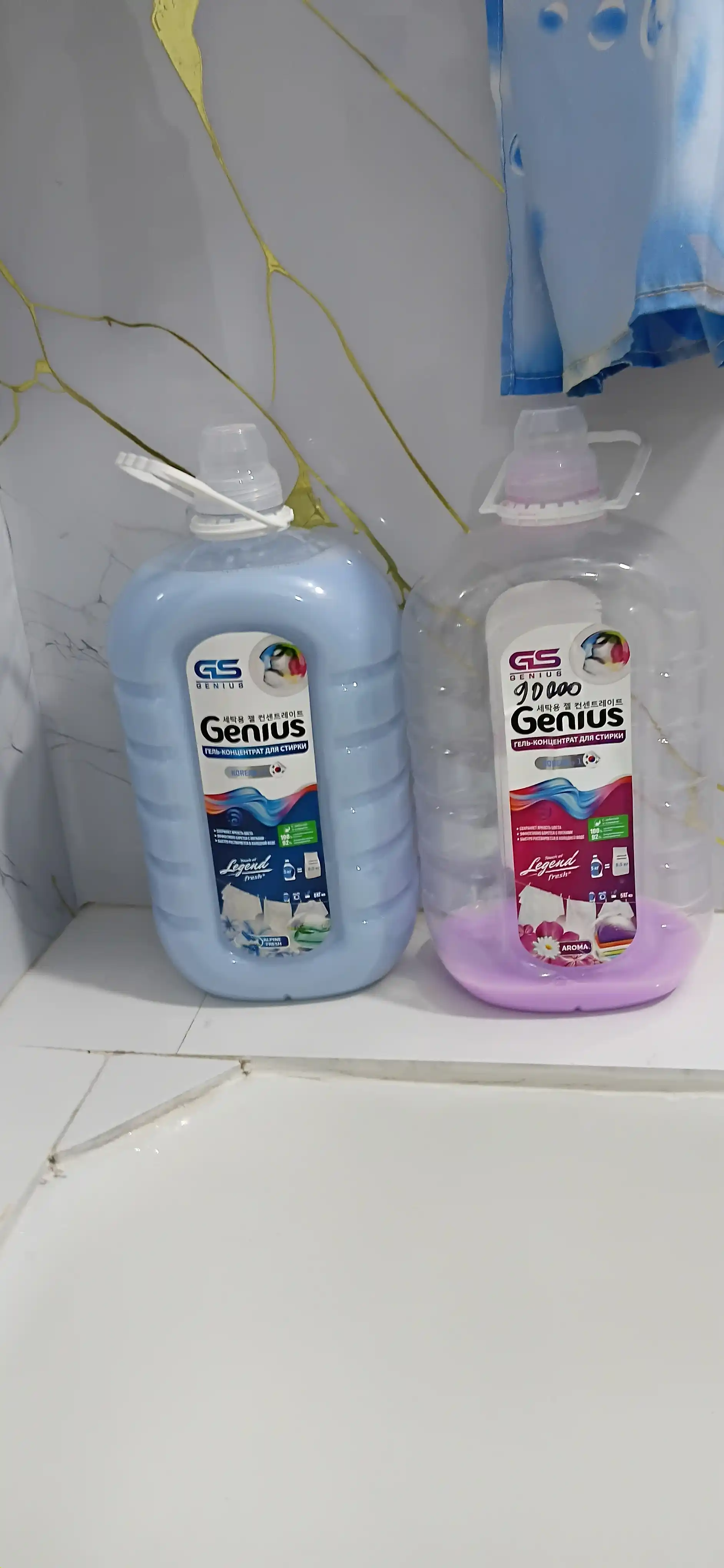 Гель для стирки Genius, 5 л, синий