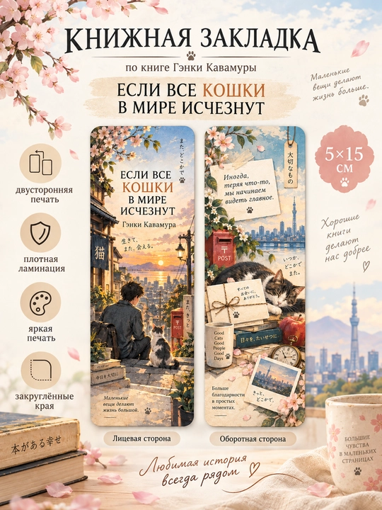 Kitoblar uchun xatcho‘p, Если все кошки в мире исчезнут - 