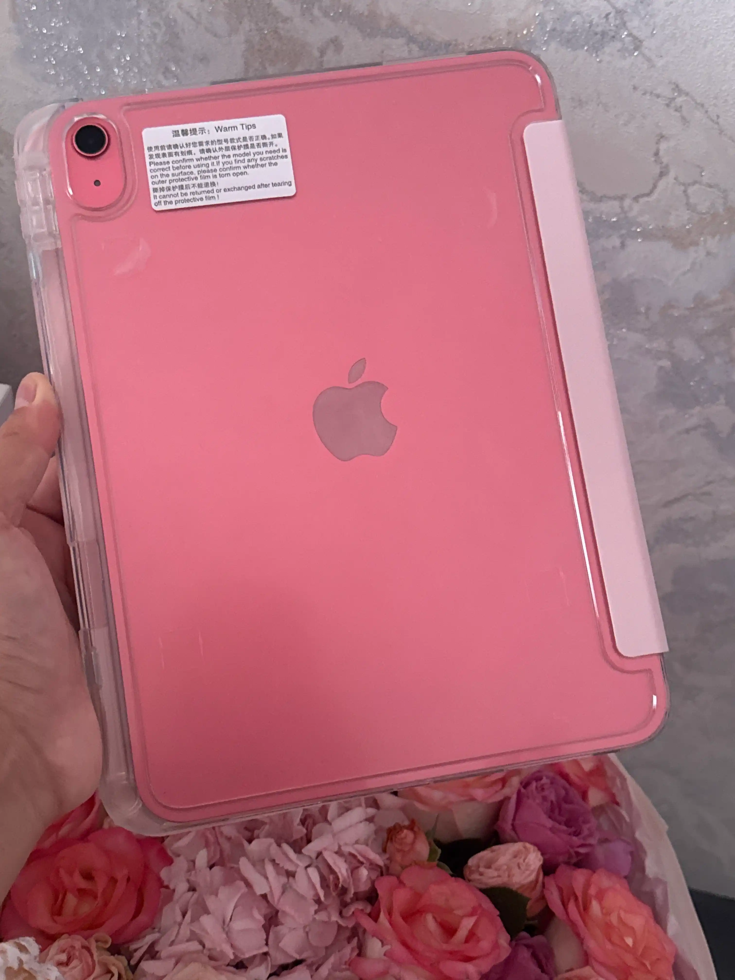 IPad A16 uchun chexol Smart Case tagligi bilan shaffof himoya g‘ilofi