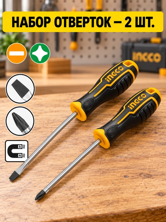 Professional otvyortkalar to'plami INGCO - 