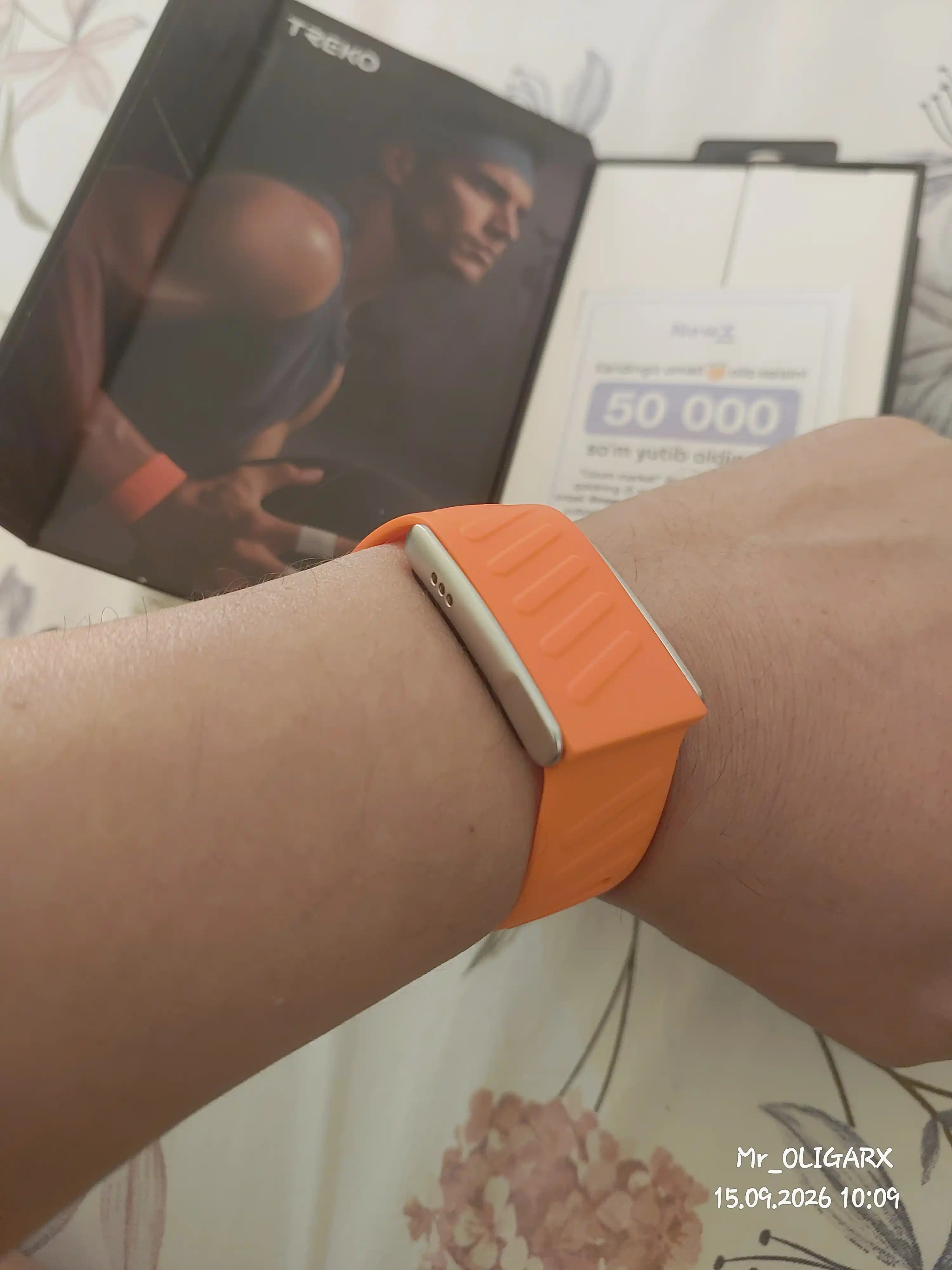 Cмарт-браслет, WP 100+ спортивных режимов, ECG, Bluetooth, IP68, 5ATM