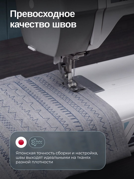 Швейная машина Janome HS555, 15 швейных операций, нитевдеватель