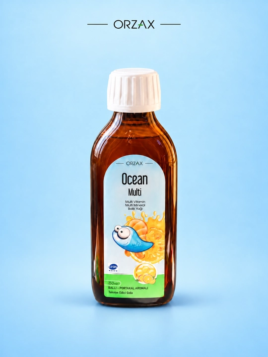 OCEAN Multi Syrup — мультивитамины, минералы и рыбий жир, 150 мл, Халяль
