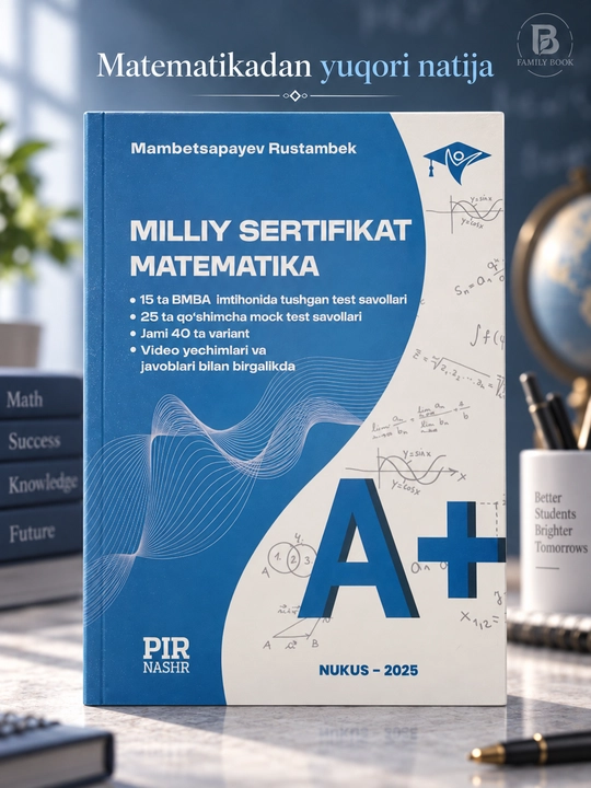 Matematika maxsus dastur 1.0, A+100 Nukus Milliy sertifikat va attestatsiya kitoblari - 