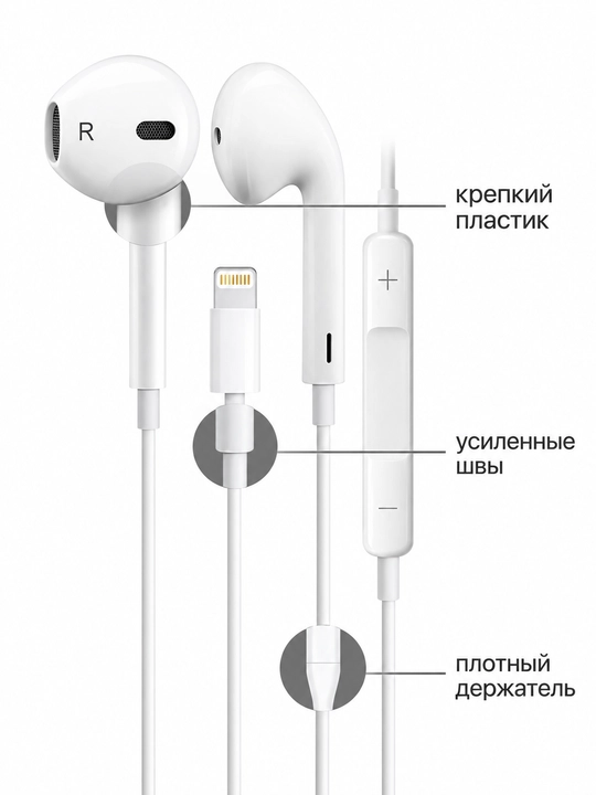 IPhone uchun simli quloqchinlar, (Pop-UP) mikrofon bilan, Lightning, Type-c,3.5mm Aux