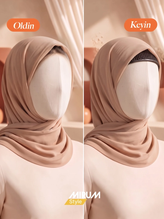 Hijob uchun qora bone shapka, ayollar bosh kiyimlari
