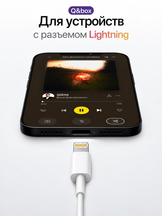 IPhone uchun simli quloqchinlar, (Pop-UP) mikrofon bilan, Lightning, Type-c,3.5mm Aux
