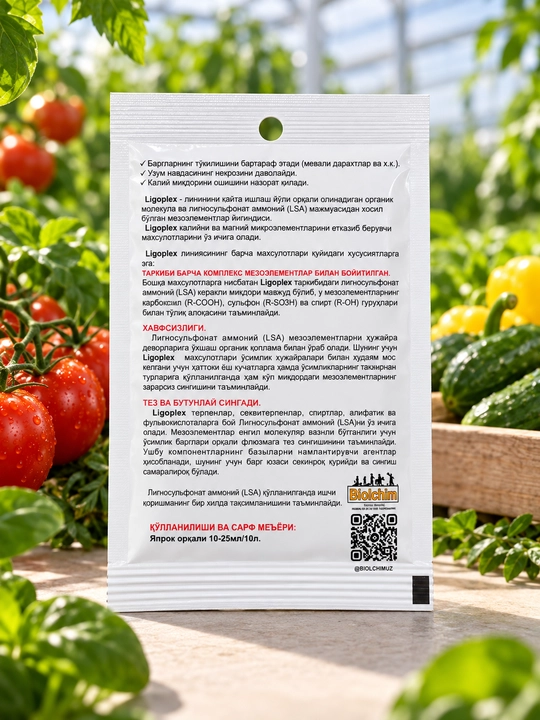 Ligoplex Mg Biolchim, микроэлементное удобрение с магнием для растений, 20 мл