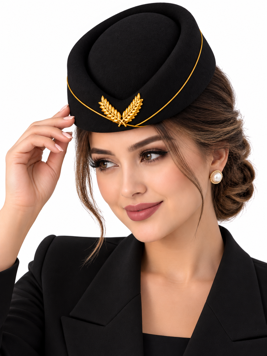 Ayollar uchun elegant bosh kiyim, Breton shapka, ayollar shlyapasi, pilotka - 