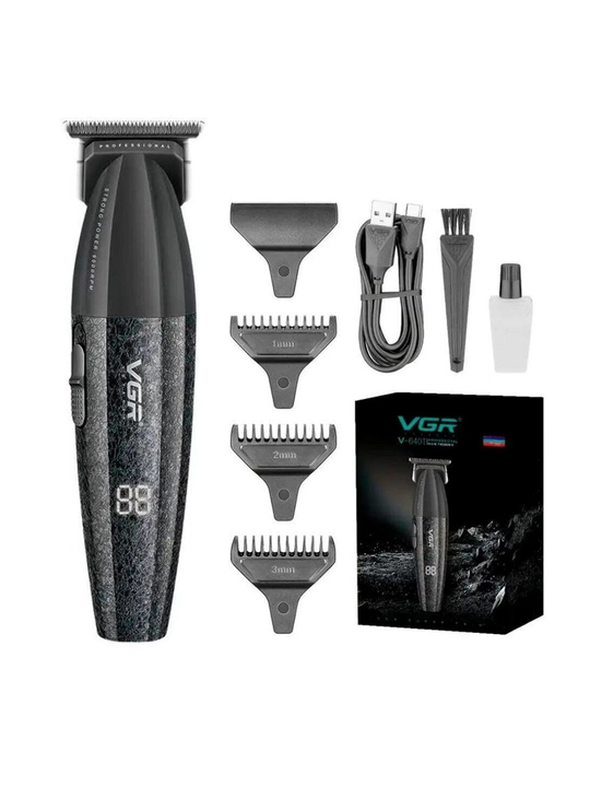 Триммер VGR V-640T, 2000 мАч, 9000 об/мин, USB-зарядка, LED-дисплей