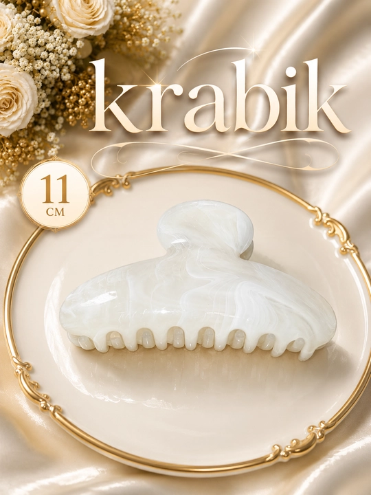 Krabik, zakolkalar, soch uchun qisqich, soch aksesuarlari, zajim - 
