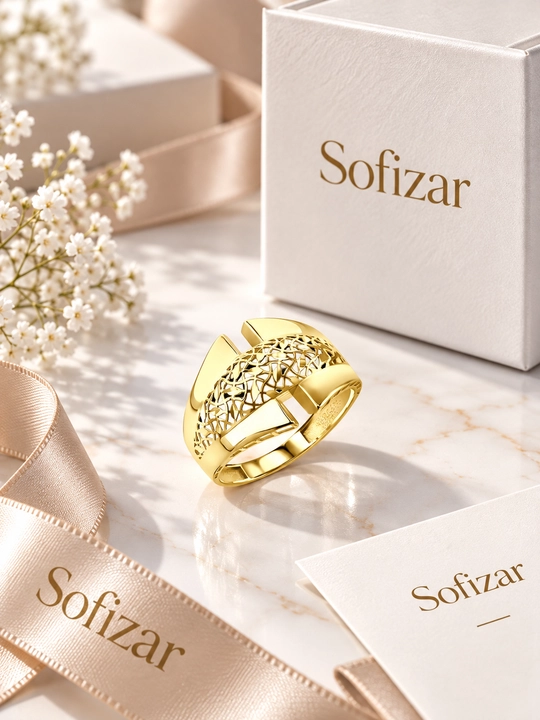 Золотое кольцо Sofizar 585 пробы, женское, арт. 182001802 - 