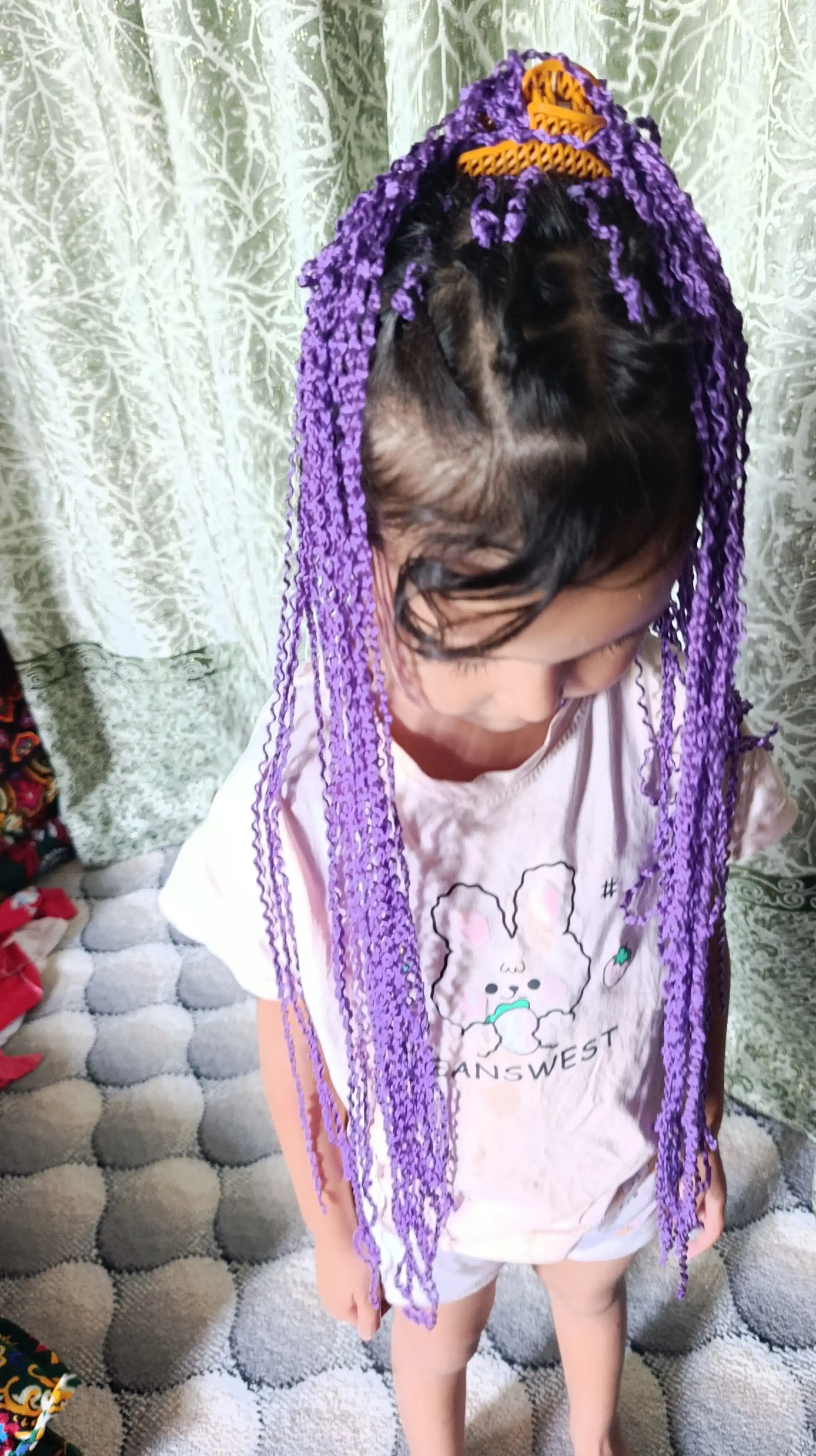Makaron ipli Braid soch to'plami, zizi gafri ipli soch, 55-60 tagacha