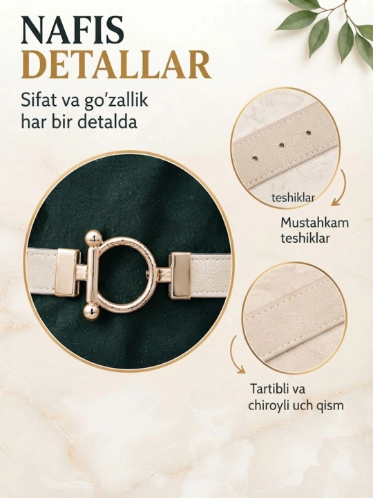 Ayollar va qizlar uchun zamonaviy va nafis kamarlar