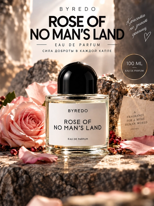 Kuz va qish mavsumi uchun ajoyib parfum ayollar uchun, Rose of No Man's Land, Shveytsariya - 