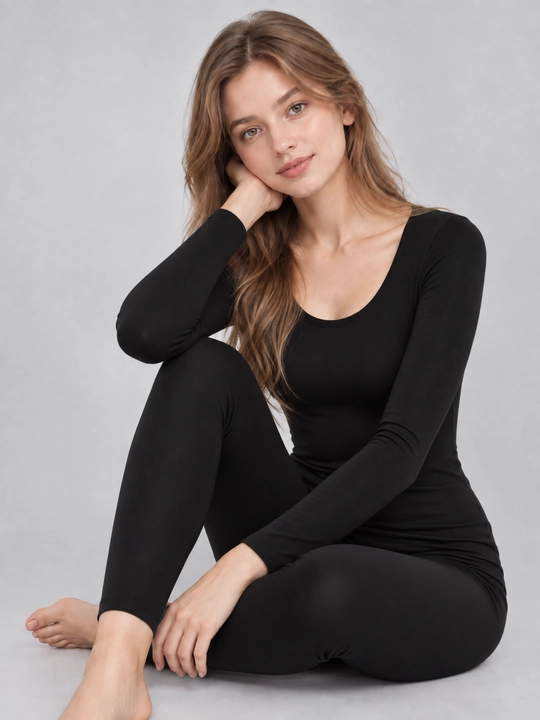 Ayollar termo ichki kiyimi to‘plami: longsliv va leggings