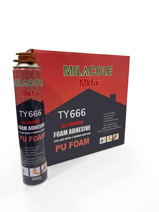 Poliuretan Ko'pik-Yelim MILACOLE MKfix TY666, 900g / 750ml