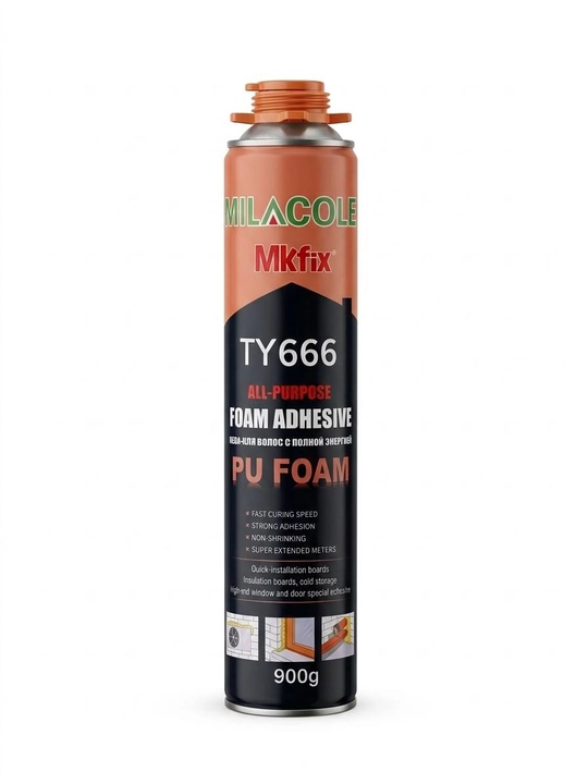 Poliuretan Ko'pik-Yelim MILACOLE MKfix TY666, 900g / 750ml